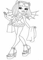 do wydruku kolorowanki monster high, obrazek dla dziewczyn do wydrukowania i pomalowania numer  126